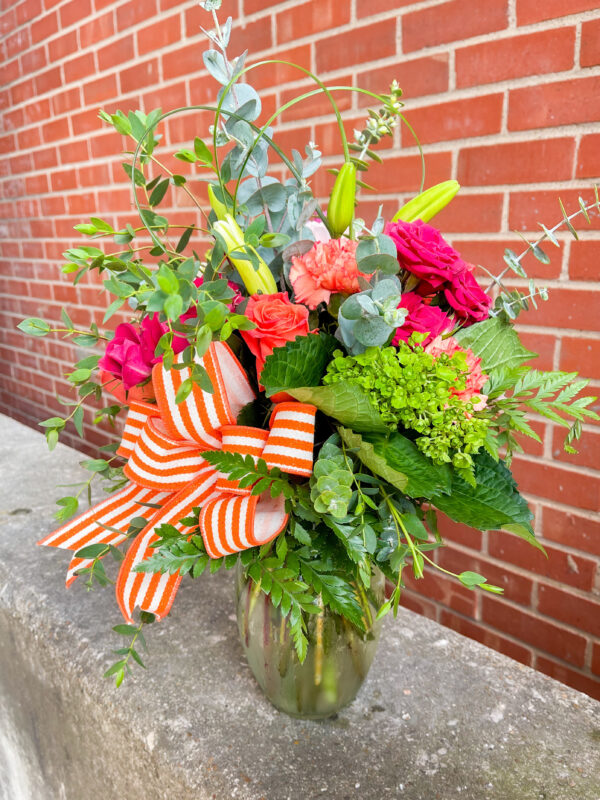 Bring the season to life with “Spring Beauty” from Flowerland Florist in Sulphur Springs, TX. This fresh mix of pinks, oranges, and greens is bursting with color—perfect for celebrating spring, sending cheer, or brightening someone’s day. Local delivery available.